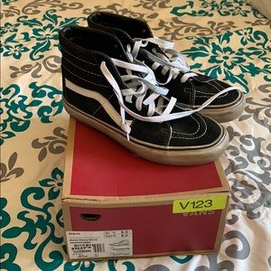 Black and white high tops